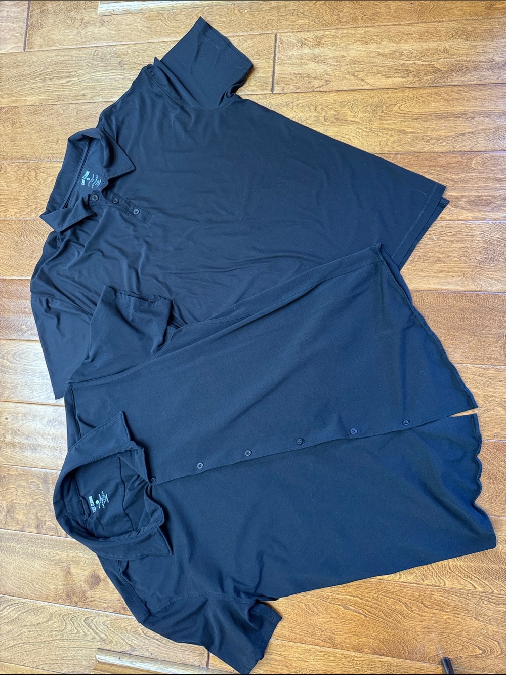 Men's True Classic Black shirt duo: Black Polo Shirt - Classic Short Sleeve